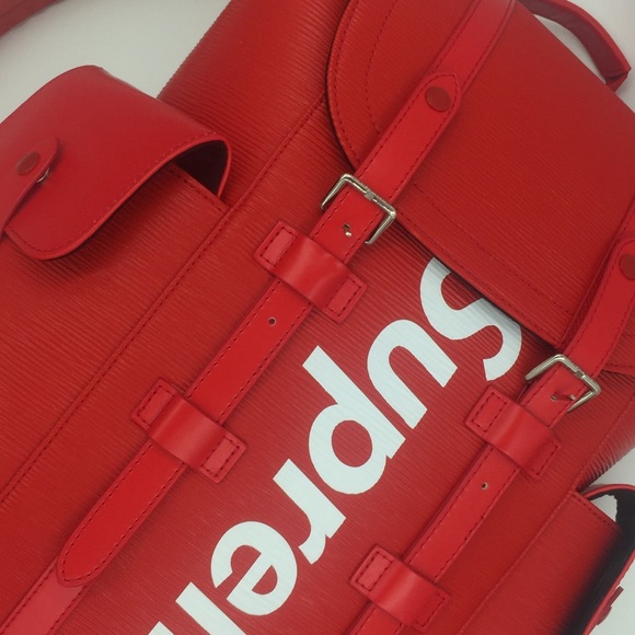 supreme backpack louis vuittons